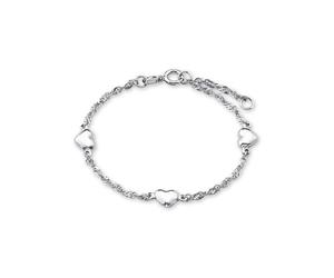 Armband AMOR "Herz", silber (silberfarben), Armbänder, Damen, 14cm, Silber 925 (Sterlingsilber), Armband (57425956-0)