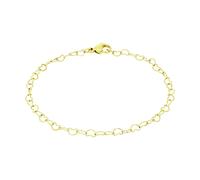 Amor Armband Edelstahl Damen Armschmuck, 19 cm, Gold, Herz, Kommt in Schmuck Geschenk Box, 2040001