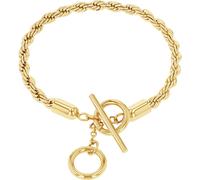 Amor Armband Kordelkettengliederung – Edelstahl, gelbgoldfarben, Damen, mit Geschenkbox