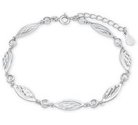 Amor Armband Marquise Damen Sterling Silber 925 Zirkonia (synth.) 20 cm silberfarben, kristallweiß