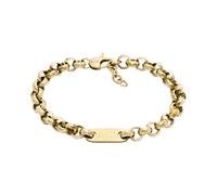 Armband ARMANI EXCHANGE "Schmuck Geschenk Edelstahl", gelbgoldfarben, Armbänder, Damen, 21,5cm, Edelstahl, Armband (99043535-0) gelbgoldfarben