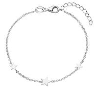 Armband Armkette mit 3 Anhängern Sterne aus 925 Sterling Silber 16-19cm