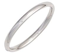 Armband Armreif aus 925 Silber glänzend oval schlicht Kastenschloss ca. 19,5 cm