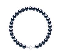 Armband aus echten Süßwasser-Zuchtperlen, halbrund, 5-6 mm Einheitsgröße