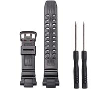 Armband aus Kunstharz, kompatibel mit Casio G-Shock GW3000B GW-3500 GW-2500B G-1000, Herren-Armband, schwarz, schwarze Schnalle