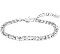 Armband BOSS "KASSY FOR HER", silber (edelstahlfarben), Armbänder, Damen, 18cm, Edelstahl, Armband (37978059-0) edelstahlfarben