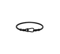 Armband BOSS "LIAM", schwarz, Armbänder, Herren, 19cm, Edelstahl, Armband (64953324-0) schwarz