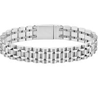 Armband BOSS "OWAN", silber (edelstahlfarben), Armbänder, Herren, 19cm, Edelstahl, Armband (22150061-0) edelstahlfarben