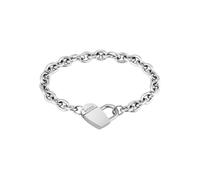 Armband BOSS "Schmuck Edelstahl Armschmuck Ankerkette DINYA", silber (edelstahlfarben), Armbänder, Damen, 18cm, Edelstahl, Armband (43851717-0) edelstahlfarben