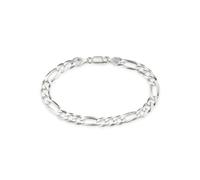 Armband BRUNO BANANI "Schmuck Geschenk Silber 925 Armschmuck Armkette Figarokette" Gr. 21, silber (silberfarben), Armbänder, Herren, 21, Silber 925 (Sterlingsilber), Armband (72865060-21) silberfarben