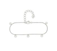 Armband CAÏ "925 Silber rhodiniert Anhänger Plättchen", weiß, Armbänder, Damen, 15+4cm, Silber 925 (Sterlingsilber), glänzend, Armband (50916117-0) weiß