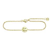 Armband CAÏ "925/- Sterling Silber vergoldet Zirkonia Smile", gelb, Armbänder, Damen, 16+3cm, Silber 925 (Sterlingsilber), glänzend, Armband (98618955-0) gelb