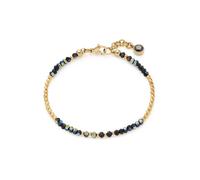 Armband CIAO BY LEONARDO "Lola CIAO", schwarz (gelbgoldfarben, schwarz, schwarz), Armbänder, Damen, 18,5cm, Edelstahl, Armband, mit Kristallglas (78746747-0) gelbgoldfarben, schwarz, schwarz