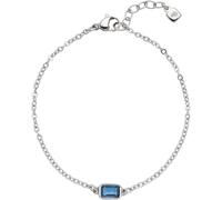 Leonardo Armband Ciao Sophia – silberfarbener Edelstahl, blauer Glaskristall, 17–20 cm, Damen