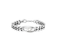 Armband DIESEL "Schmuck Geschenk Edelstahl Armschmuck Panzerkette", silber (edelstahlfarben), Armbänder, Damen, 21,6cm, Edelstahl, Armband (27005412-0) edelstahlfarben
