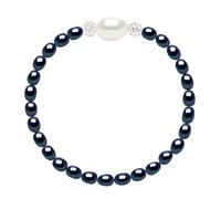 Armband Echte Süßwasser-Zuchtperlen barock 4-5 mm - 925er Silber - 18 cm