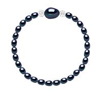 Armband Echte Süßwasser-Zuchtperlen barock 4-5 mm - 925er Silber - 18 cm