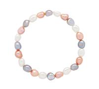 Armband Echte Süßwasser-Zuchtperlen barock 6-7 mm - 925er Silber - 18 cm
