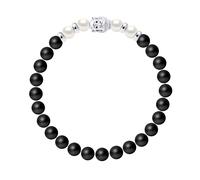 Armband Echte Süßwasser-Zuchtperlen rund 6-7 mm - 925er Silber - 18 cm