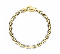 Armband Elaine Firenze 14ct. Gelb/Weißgold 22044