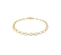 Armband ELLI "Charmträger Carrier Anhänger 925 Sterling Silber", gold, Armbänder, Damen, 20cm, ohne Stein, Silber 925 (Sterlingsilber), Armband (738005-0)