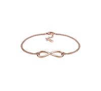 Armband ELLI DIAMONDS "Infinity Ewig Diamant (0.03 ct.) 925 Silber", rosa (rosegold, weiß), Armbänder, Damen, 20cm,mit Diamanten, Silber 925 (Sterlingsilber), Armband (347767-0) rosegold, weiß
