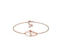 Armband ELLI "Herzen Symbol Klassisch Liebe 925 Silber", rosa (rosegold), Armbänder, Damen, 20cm, ohne Stein, Silber 925 (Sterlingsilber), Armband (521309-0) rosegold