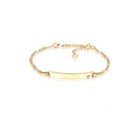 Armband ELLI "Kinder Herz Geburt Namens-Band 925 Silber", gold, Armbänder, Damen, 14cm, ohne Stein, Silber 925 (Sterlingsilber), Armband (11373457-0)