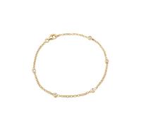 Elli, Armband Klassisch Kristalle 925 Sterling Silber in gold, Schmuck für Damen Gr. 17 cm