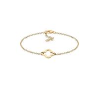 Elli Armband Kleeblatt Glücksbringer 925 Silber 20 cm goldfarben Damen Armbänder Schmuck 20 cm goldfarben