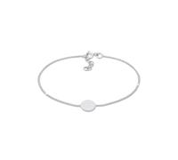 Armband ELLI "Kreis Plättchen Matt Basic Geo 925 Silber" Gr. 16, silber, Armbänder, Damen, 16cm, ohne Stein, Silber 925 (Sterlingsilber), Armband (68029041-16)