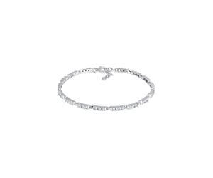 Armband ELLI "Kristalle Tennisarmband 925 Silber", silber, weiß, Armbänder, Damen, 20cm,mit Steinen, Silber 925 (Sterlingsilber), Armband (581676-0)