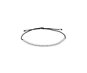 Armband ELLI "Kugeln Bead Nylon 925 Sterling Silber", silber, Armbänder, Damen, 16cm, ohne Stein, Silber 925 (Sterlingsilber), Armband (424087-0)