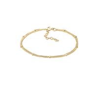 Armband ELLI "Kugeln Layer Kettchen Basic 925er Silber" Gr. 16, gold, Armbänder, Damen, 16cm, ohne Stein, Silber 925 (Sterlingsilber), Armband (33614061-16)