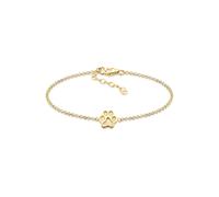 Armband ELLI "Pfote Symbol Hund Katze 925er Silber" Gr. 16, gold, Armbänder, Damen, 16cm, ohne Stein, Silber 925 (Sterlingsilber), Armband (99712441-16) gold