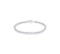 Armband ELLI PREMIUM "Elli PREMIUM Armband Tennisarmband Topas Silber", weiß, Armbänder, Damen, 18cm,mit Steinen, Silber 925 (Sterlingsilber), Armband (435769-0)
