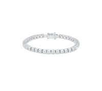 Armband ELLI PREMIUM "Tennisarmband mit Zirkonia Kristalle 925 Silber" Gr. 18, silber, Armbänder, Damen, 18cm,mit Steinen, Silber 925 (Sterlingsilber), Armband (20884642-18)