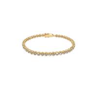 Armband ELLI "Tennisarmband mit Kristallen von Swarovski 925 Sterling Silber" Gr. 20, gold, Armbänder, Damen, 20cm,mit Steinen, Silber 925 (Sterlingsilber), Armband (60572153-20)