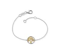 Armband ENGELSRUFER "Lebensbaum Bicolor", gold (silberfarben, gelbgoldfarben), Armbänder, Damen, 20cm, Silber 925 (Sterlingsilber), Armband (77570225-0) silberfarben, gelbgoldfarben