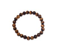 Armband FIRETTI "Schmuck Geschenk Armschmuck Armkette Edelstein Farbstein Tigerauge" Gr. 20, braun (braun, braun), Armbänder, Damen, 20, Silikon Stein, Silikon, Stein, Armband, Made in Germany - mit T