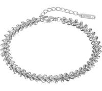 Armband FIRETTI "Schmuck Geschenk Edelstahl Armschmuck Herzkettengliederung Liebe", silber (edelstahlfarben), Armbänder, Damen, 23,5cm, Edelstahl, Armband (40532025-0) edelstahlfarben