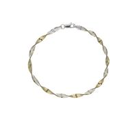 Armband FIRETTI "Schmuck Geschenk Silber 925 Armschmuck Armkette Fantasie", gold (silberfarben, gelbgoldfarben), Armbänder, Damen, 19cm, Silber 925 (Sterlingsilber), Armband (32995242-0) silberfarben,