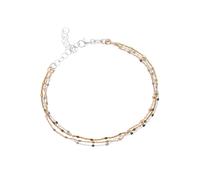 Armband FIRETTI "Schmuck Geschenk Silber 925 Armschmuck Armkette Fantasie tricolor", rosa (silberfarben, gelbgoldfarben, roségoldfarben), Armbänder, Damen, 21cm, Silber 925 (Sterlingsilber), Armband (
