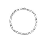 Armband FIRETTI "Schmuck Geschenk Silber 925 Armschmuck Armkette Figarokette" Gr. 21, silber (silberfarben), Armbänder, Damen, 21, Silber 925 (Sterlingsilber), Armband, Made in Germany (72941629-21) s