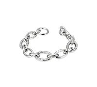 Armband FIRETTI "Schmuck Geschenk Silber 925 Armschmuck Armkette Gliederkette", silber (silberfarben, kristallweiß, kristallweiß), Armbänder, Damen, 21cm, Silber 925 (Sterlingsilber), Armband, mit Zir