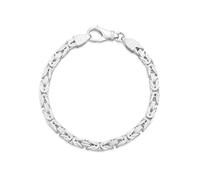 Armband FIRETTI "Schmuck Geschenk Silber 925 Armschmuck Armkette Königskette" Gr. 21, silber (silberfarben), Armbänder, Herren, 21, Silber 925 (Sterlingsilber), Königsarmband Gliederarmband, Made in G