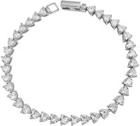 Armband FIRETTI "Schmuck Geschenk Silber 925 Armschmuck Armkette Tennisarmband", silber (silberfarben, kristallweiß, kristallweiß), Armbänder, Damen, 18,5cm, Silber 925 (Sterlingsilber), Armband, mit 