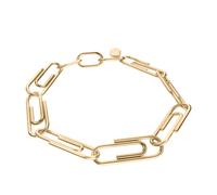 Armband FOSSIL "Jewelry Heftklammer", gelbgoldfarben, Armbänder, Damen, 19,5cm, Edelstahl, Armband (10062857-0) gelbgoldfarben