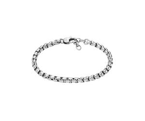 Armband FOSSIL "Schmuck Geschenk Edelstahl Armschmuck ALL STACKED UP", silber (edelstahlfarben), Armbänder, Damen, 22cm, Edelstahl, Armband (52785211-0) edelstahlfarben