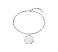 Armband FOSSIL "Schmuck Geschenk Edelstahl Armschmuck Kreis Scheibe Ellis", silber (edelstahlfarben), Armbänder, Damen, 19,5cm, Edelstahl, Armband (93288925-0) edelstahlfarben